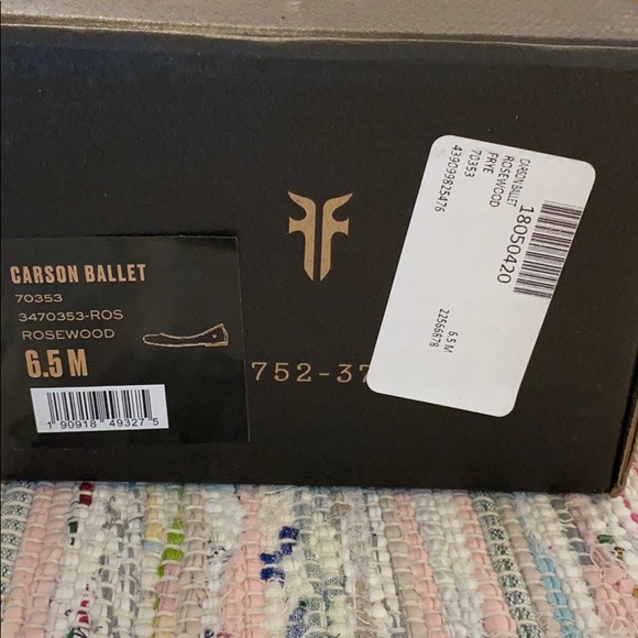 NIB Frye Carson Ballet Shoe in Rosewood size 6.5 - Picture 5 of 5